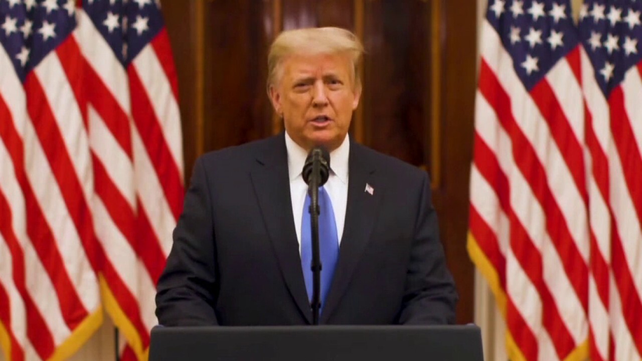 President Trump delivers administration's farewell address