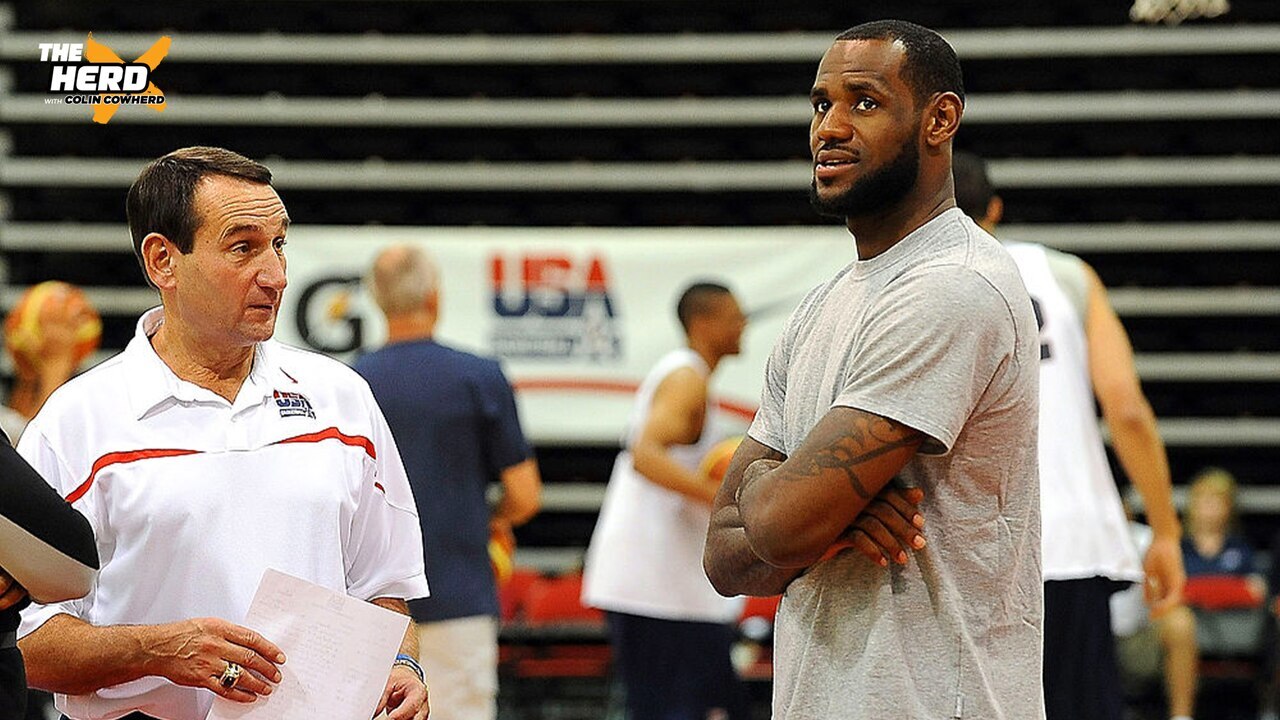 Mike Krzyzewski shares his experience coaching LeBron James on Team USA | The Herd