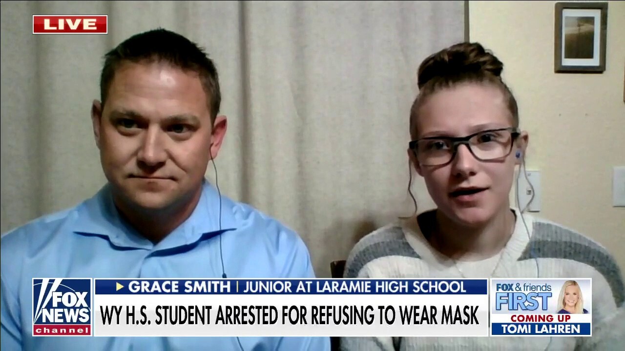 Wyoming high school student arrested for defying mask mandate