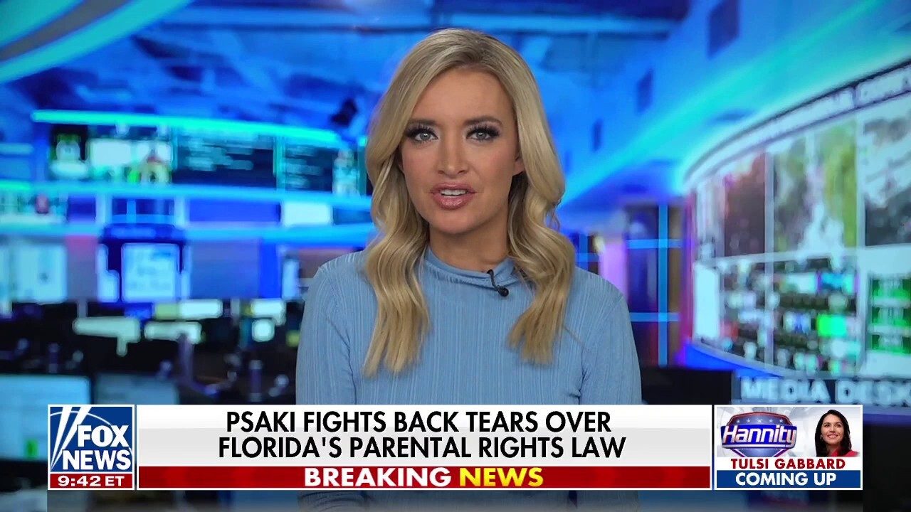 Psaki fights back tears over Florida’s parental rights law