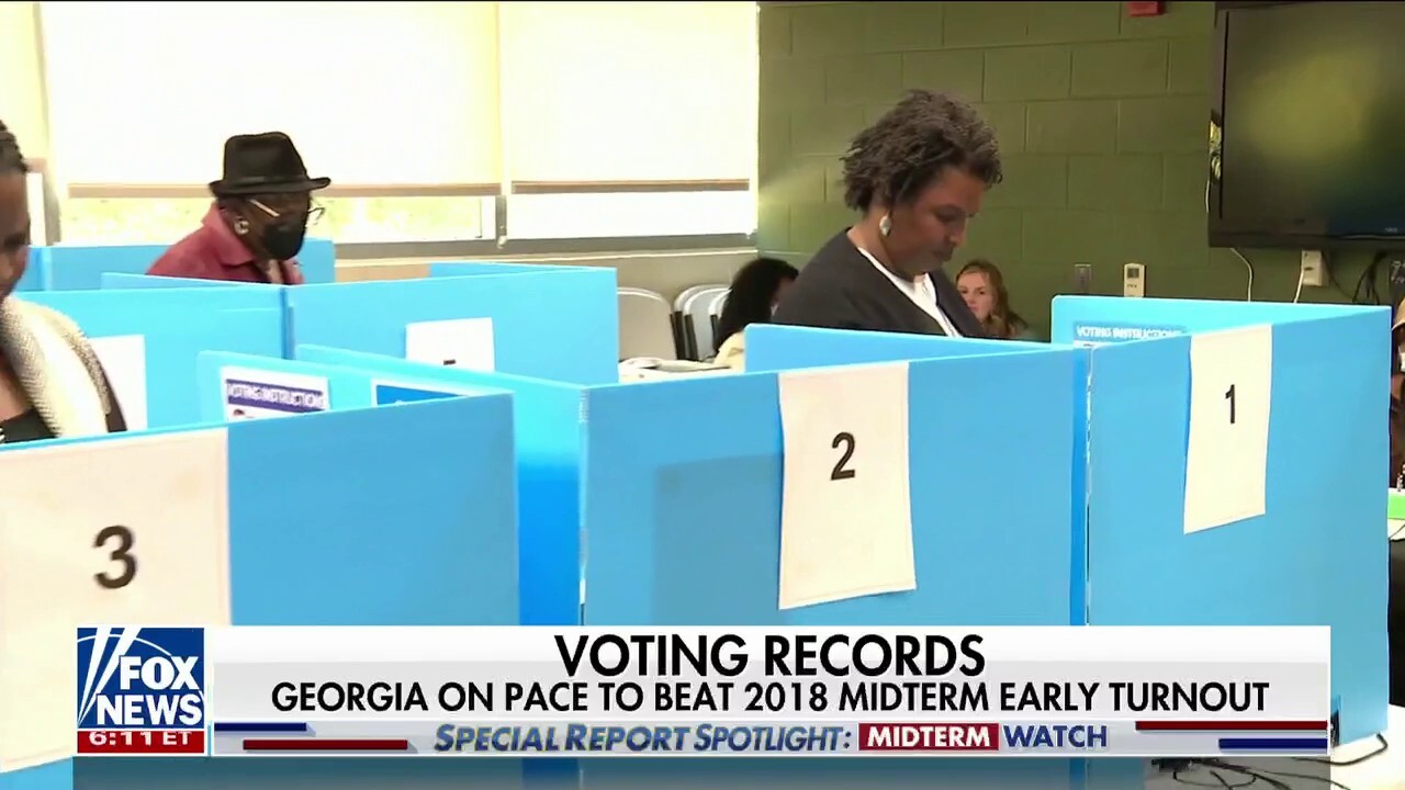 Stacey Abrams, Brian Kemp clash as early voting begins in Georgia