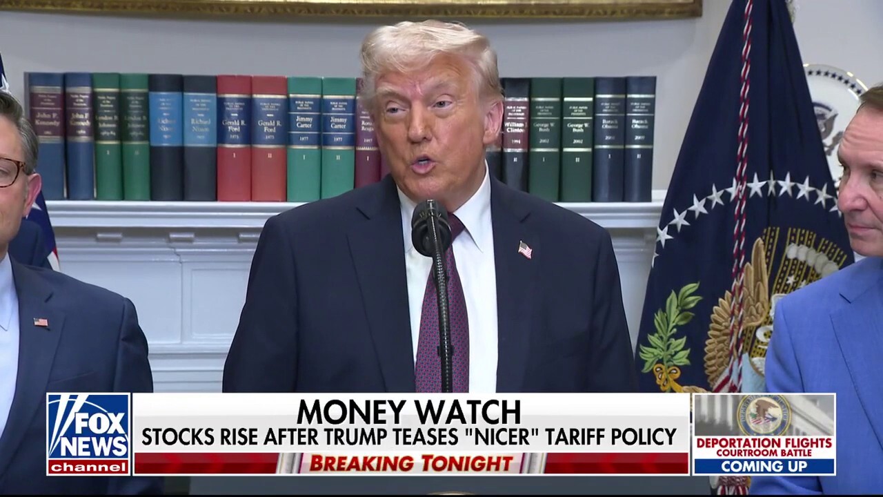 Stocks rise after Trump teases 'nicer' tariff policy