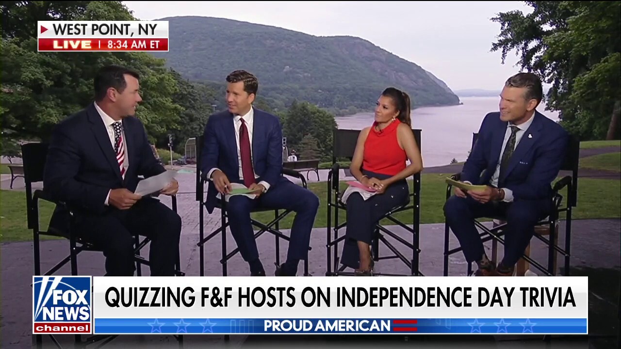 To celebrate July 4th, 'Fox & Friends Weekend' co-hosts test their knowledge of America