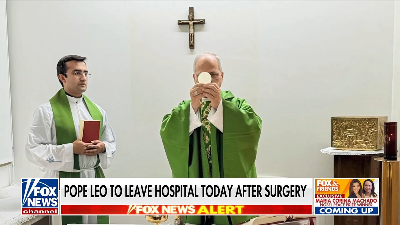 Pope Leo to leave hospital after lung surgery