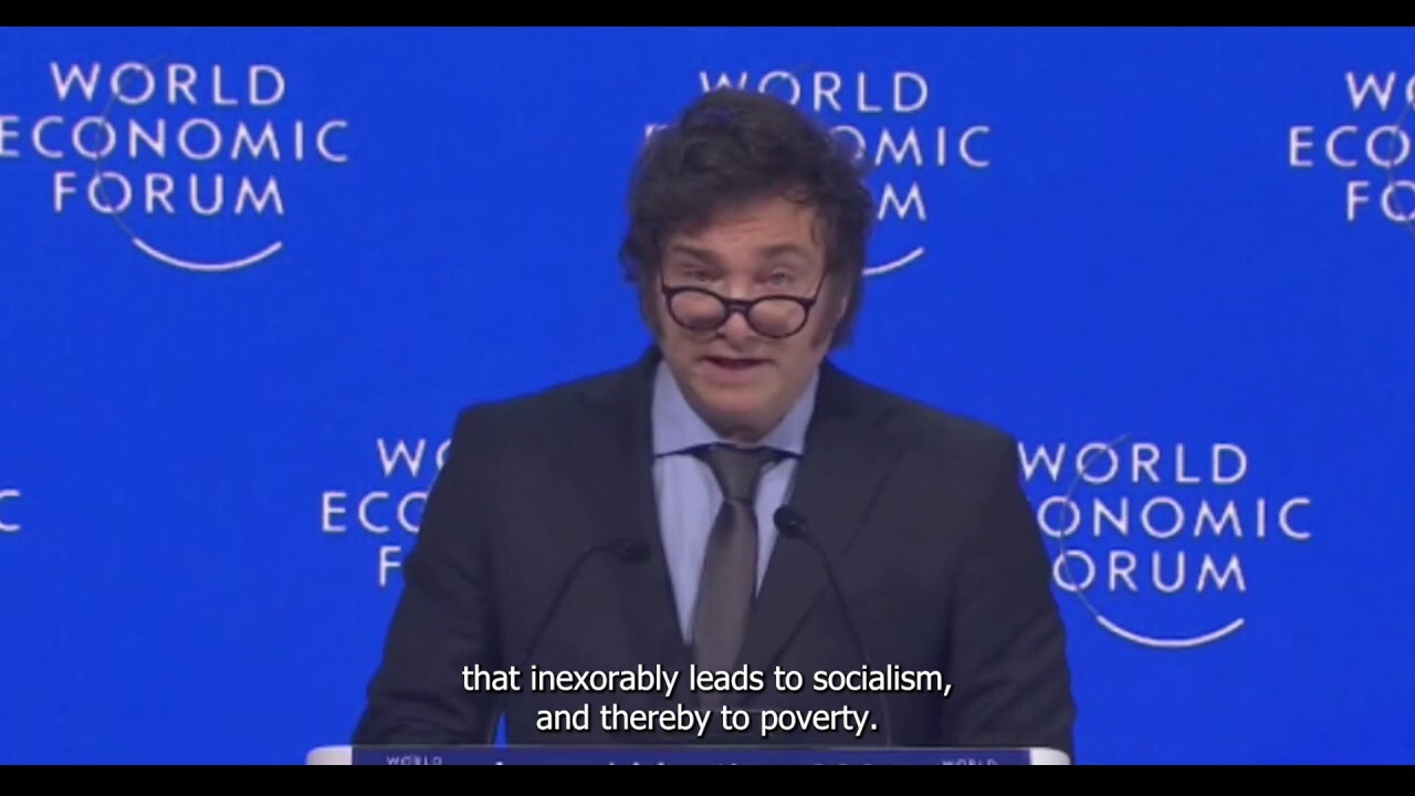 Argentina's Milei warns WEF to reject socialism, says 'Western world is in danger'