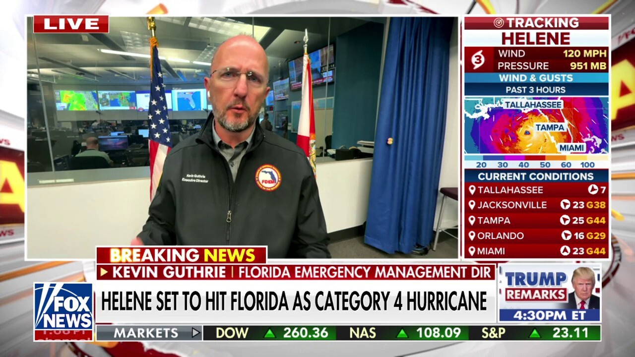 Florida Emergency Management Director Kevin Guthrie reacts to Florida bracing for a potential Category 4 hurricane on 'Your World.'