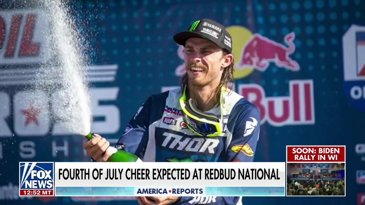 Professional motocross racer Aaron Plessinger joins ‘America Reports’ to discuss the Fourth of July cheer expected at one of the biggest motocross events in the U.S.