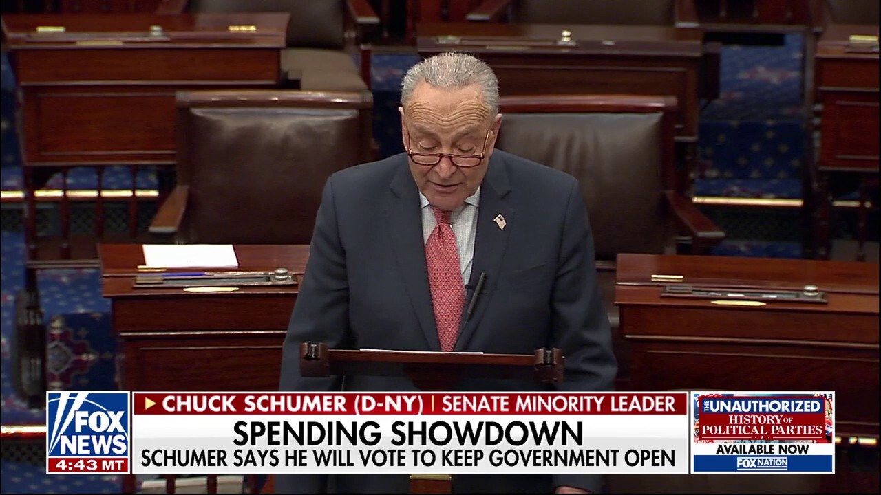 Senate Minority Leader Chuck Schumer announces how he will vote regarding government shutdown