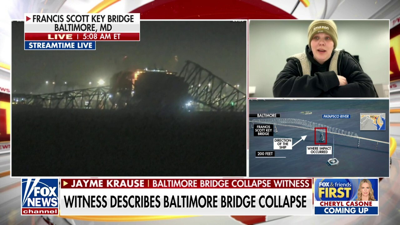 Witness describes Baltimore bridge collapse: 'I was in shock'