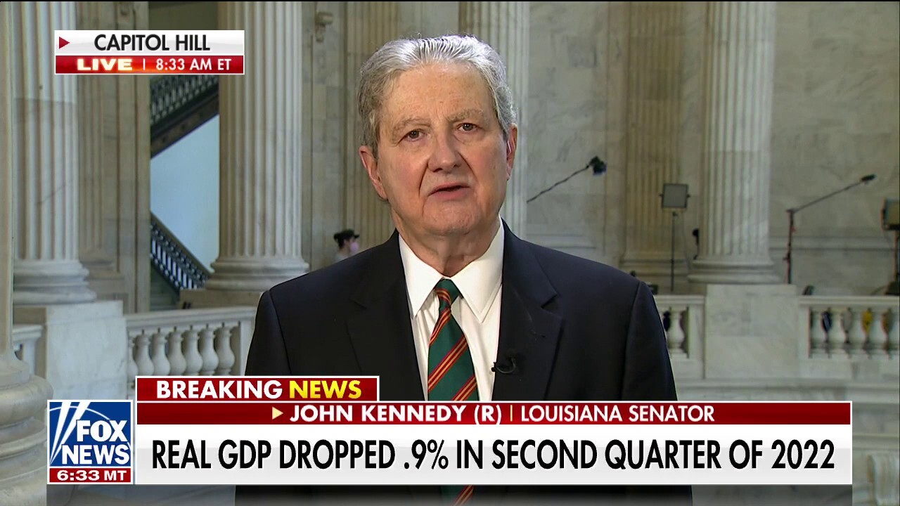 Sen. Kennedy torches DC overspending following GDP report: Bottom line is the economy sucks