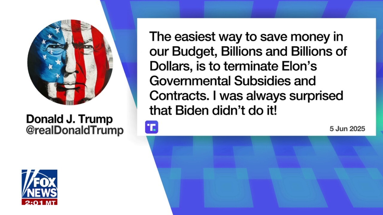 Trump and Elon's war of words
