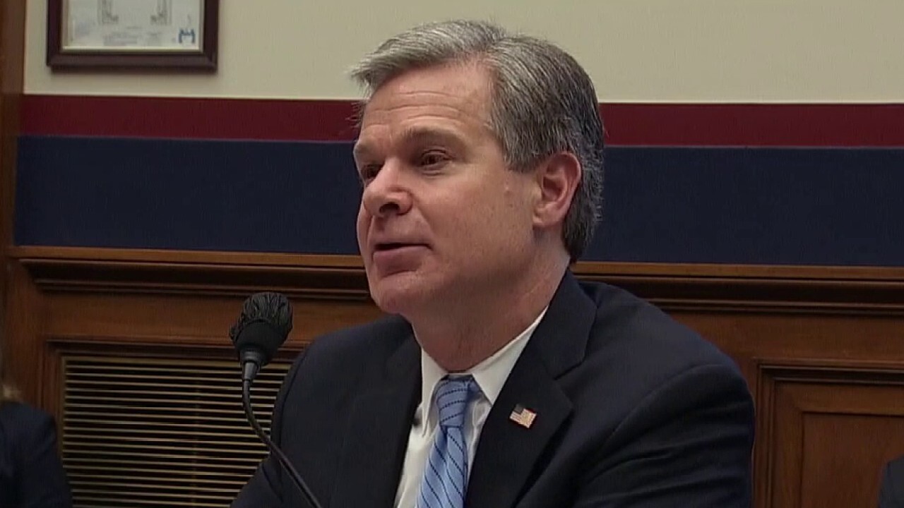 FBI Director tells lawmakers the Russians are trying to ‘denigrate’ Biden
