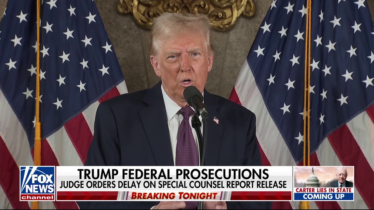 Fox News correspondent David Spunt reports on President-elect Donald Trump's reaction to the public release of Special Counsel Jack Smith's report being temporarily blocked on 'Special Report.'