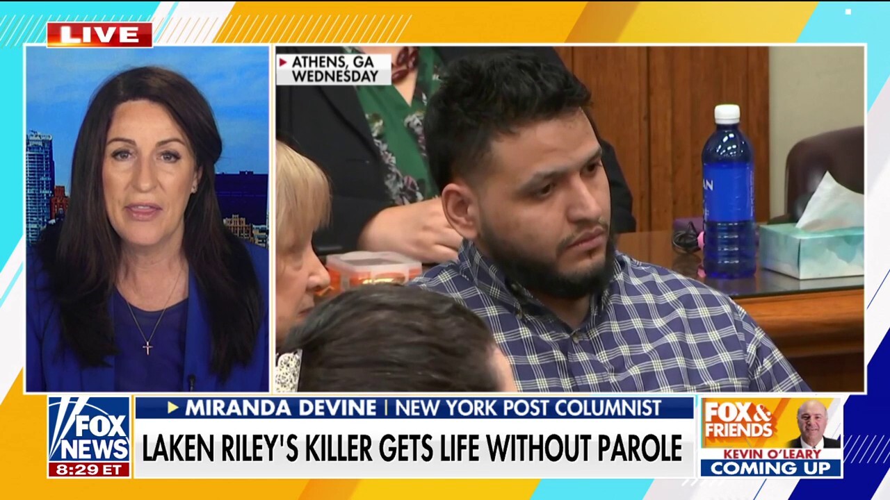 New York Post columnist Miranda Devine reacts to the Laken Riley murder trial on ‘Fox & Friends.’