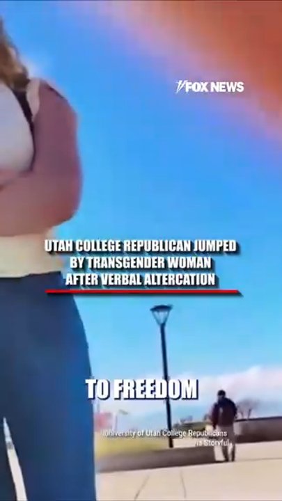 Utah college Republican JUMPED by trans woman after verbal altercation