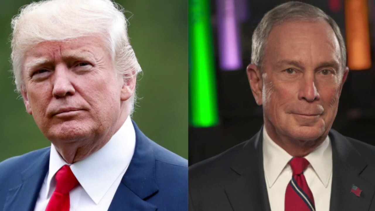 President Trump and Michael Bloomberg trade insults
