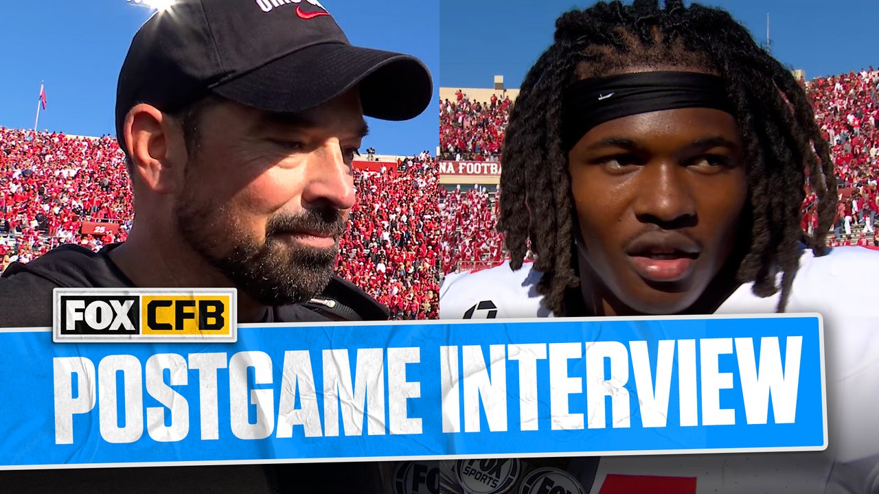 Ohio State's Ryan Day &amp; Jeremiah Smith on getting REVENGE against Indiana