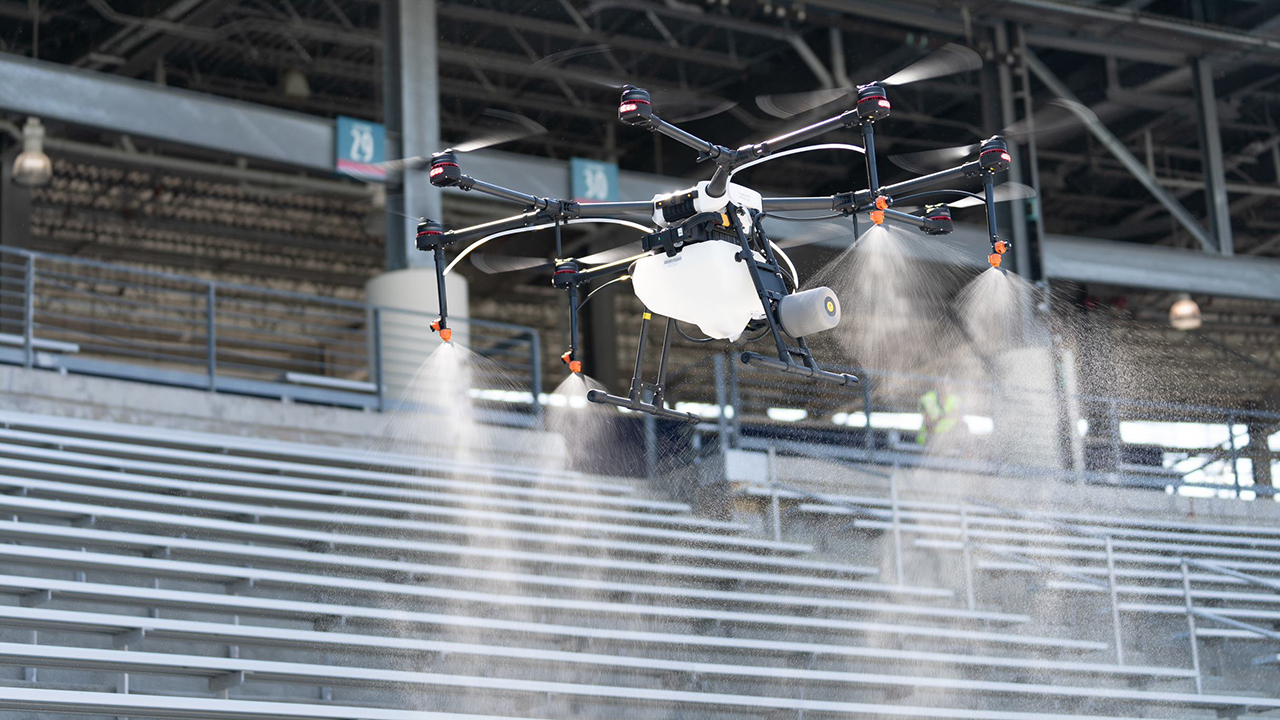 Texas stadiums turn to drones to help fight COVID-19