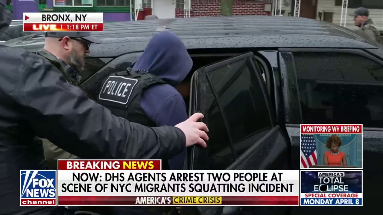 Fox News cameras capture arrest of migrant squatting suspects