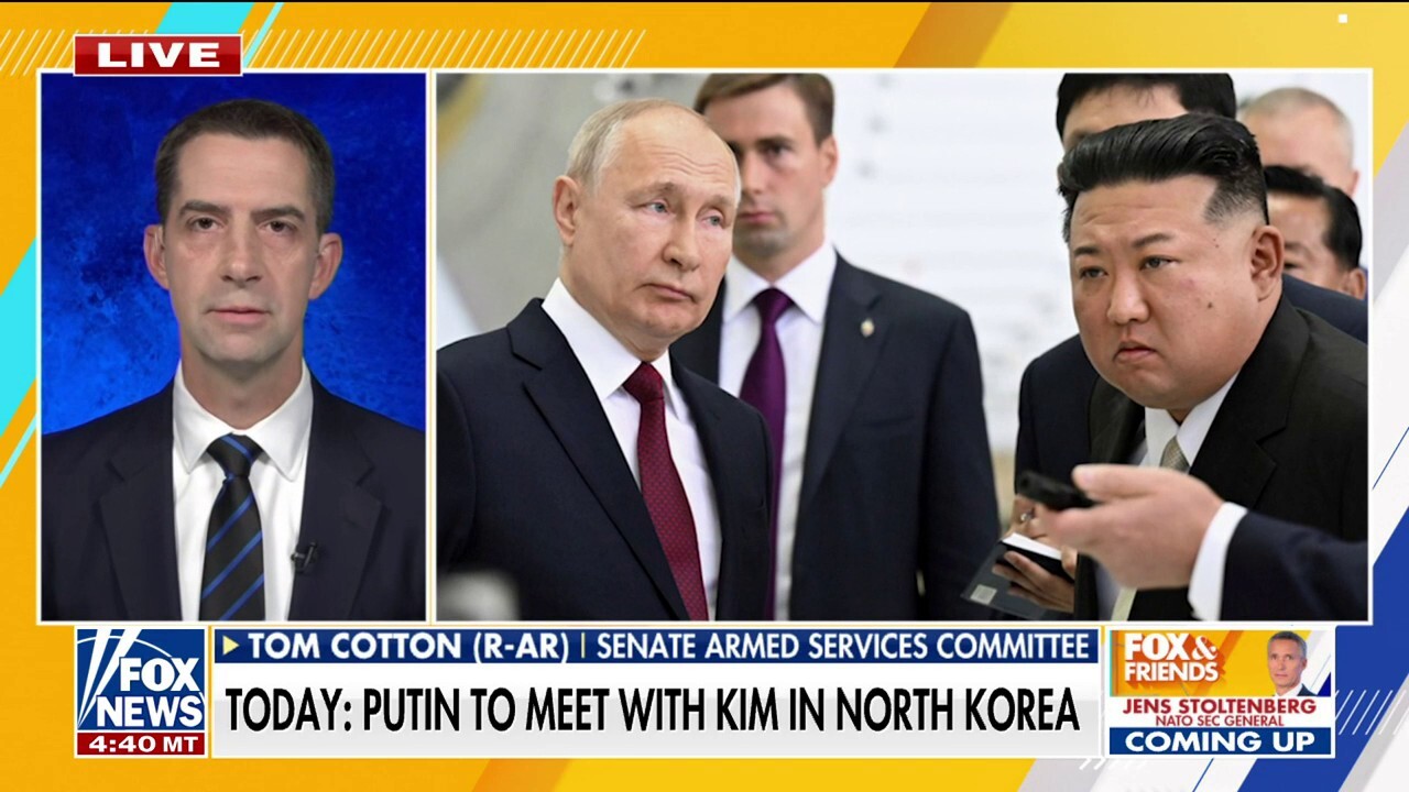 Руският президент Владимир Путин и върховният лидер на Северна Корея