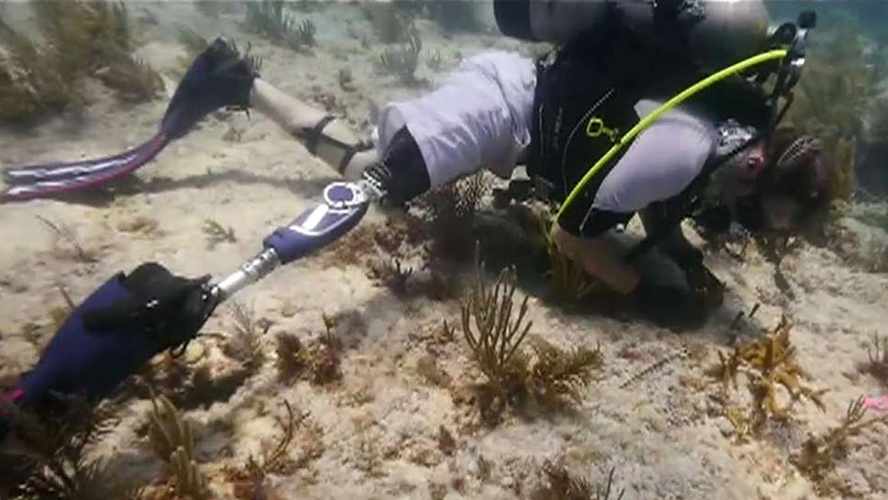Wounded warriors team up with marine scientists
