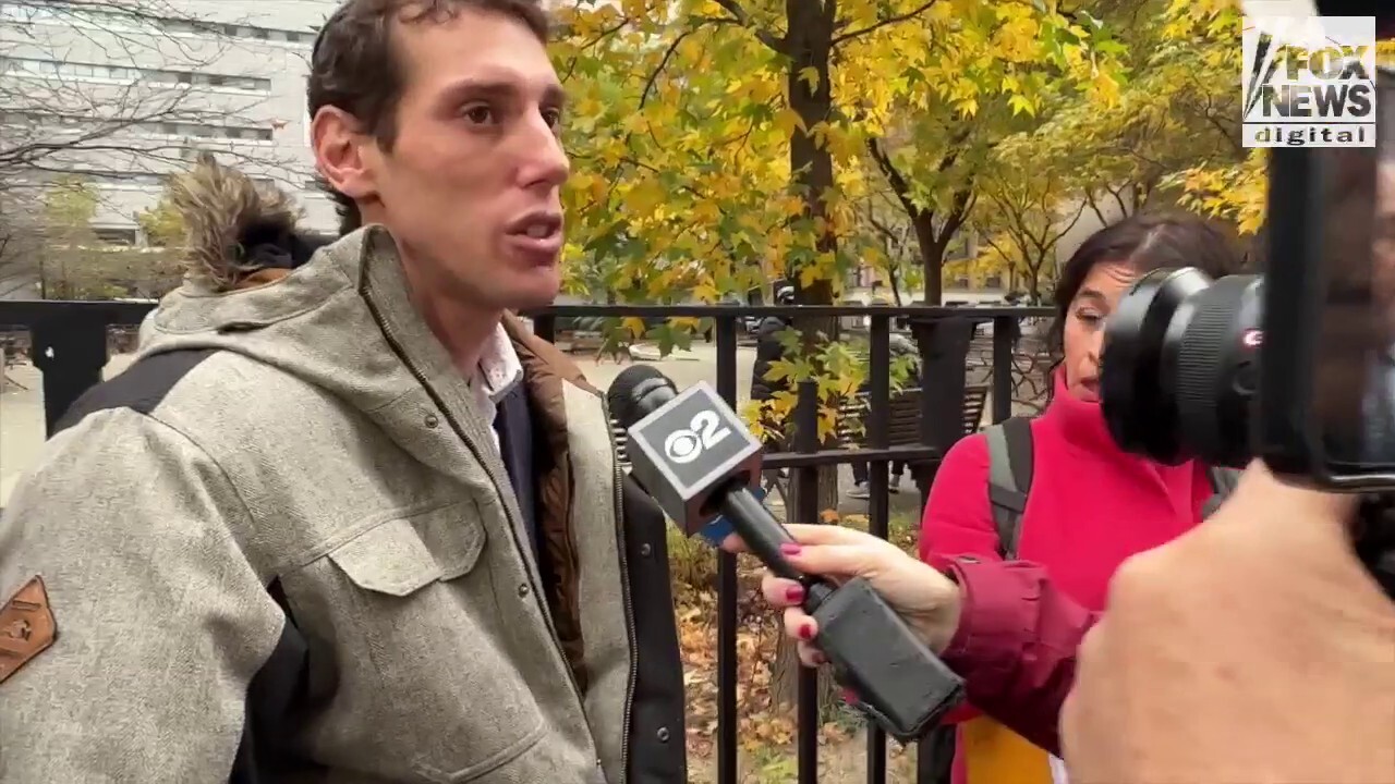 Joseph Borgen addresses the media following the sentencing of Mahmoud Musa