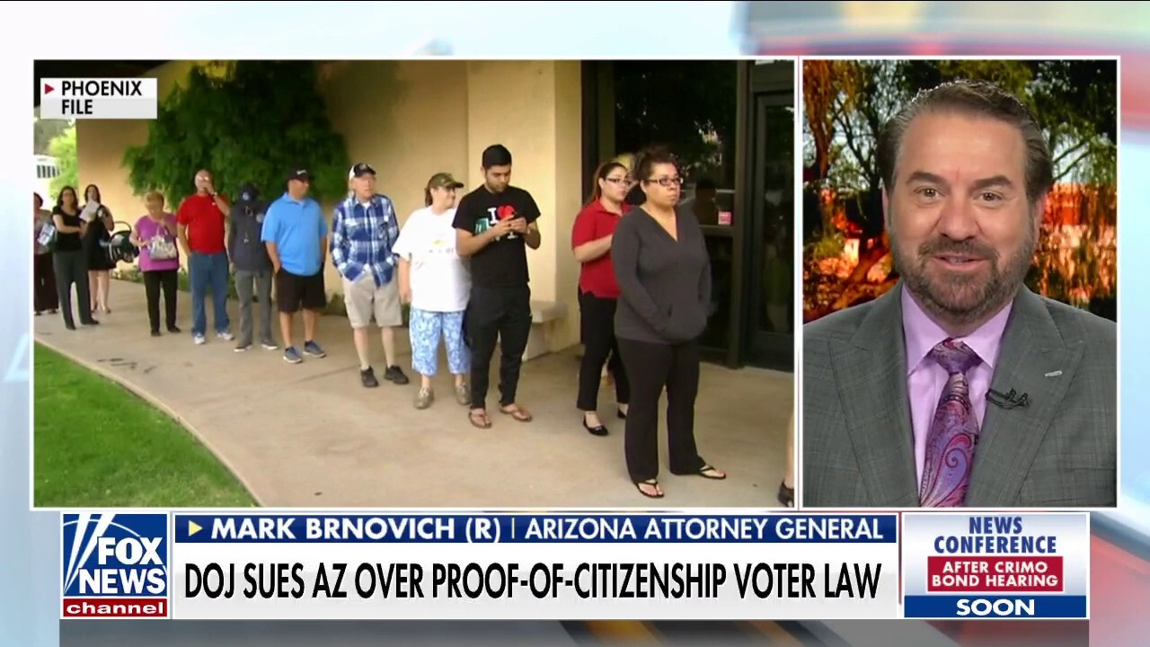 'Height of absurdity' for Biden admin to block Arizona voter law: Brnovich