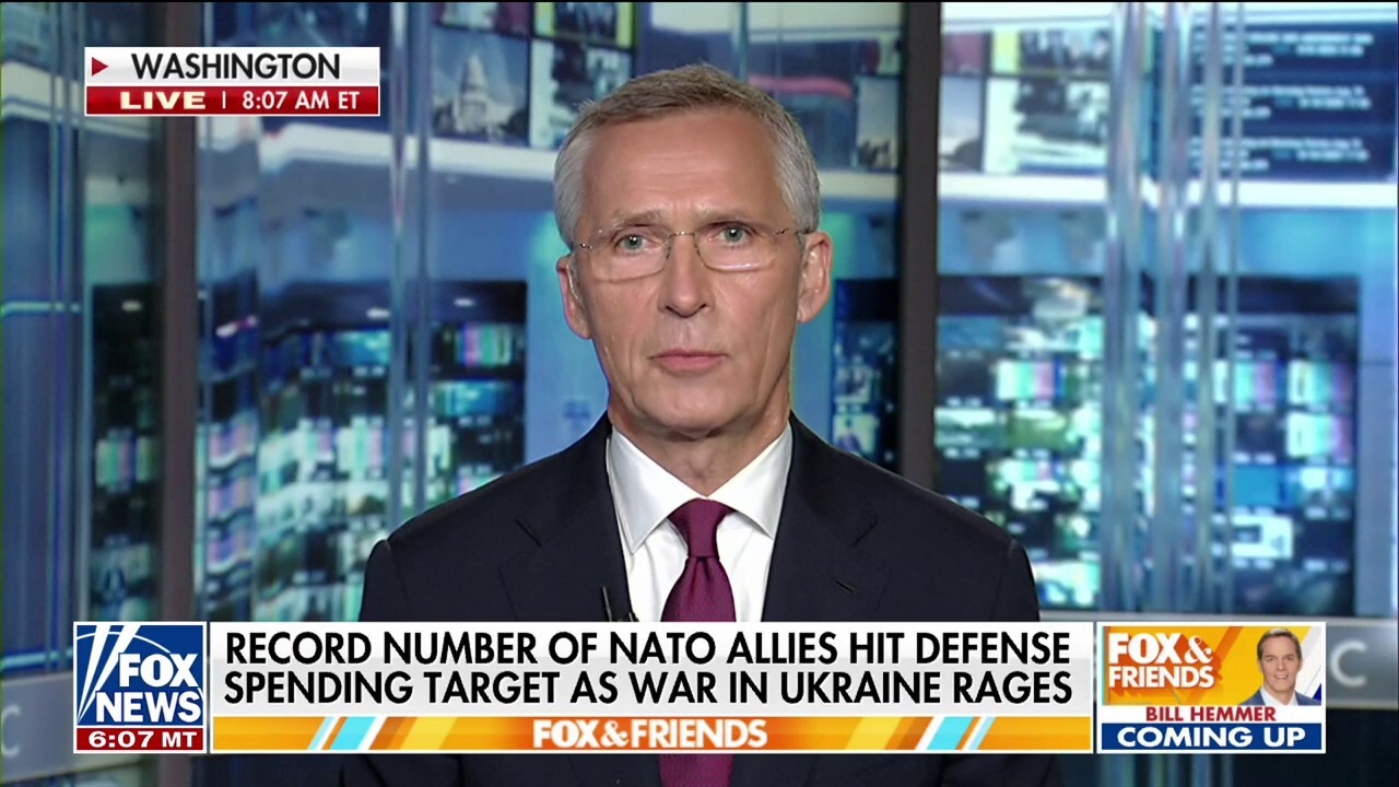 Ръководителят на НАТО приписва Тръмп за рекордния брой членове, които изпълняват целите за разходи