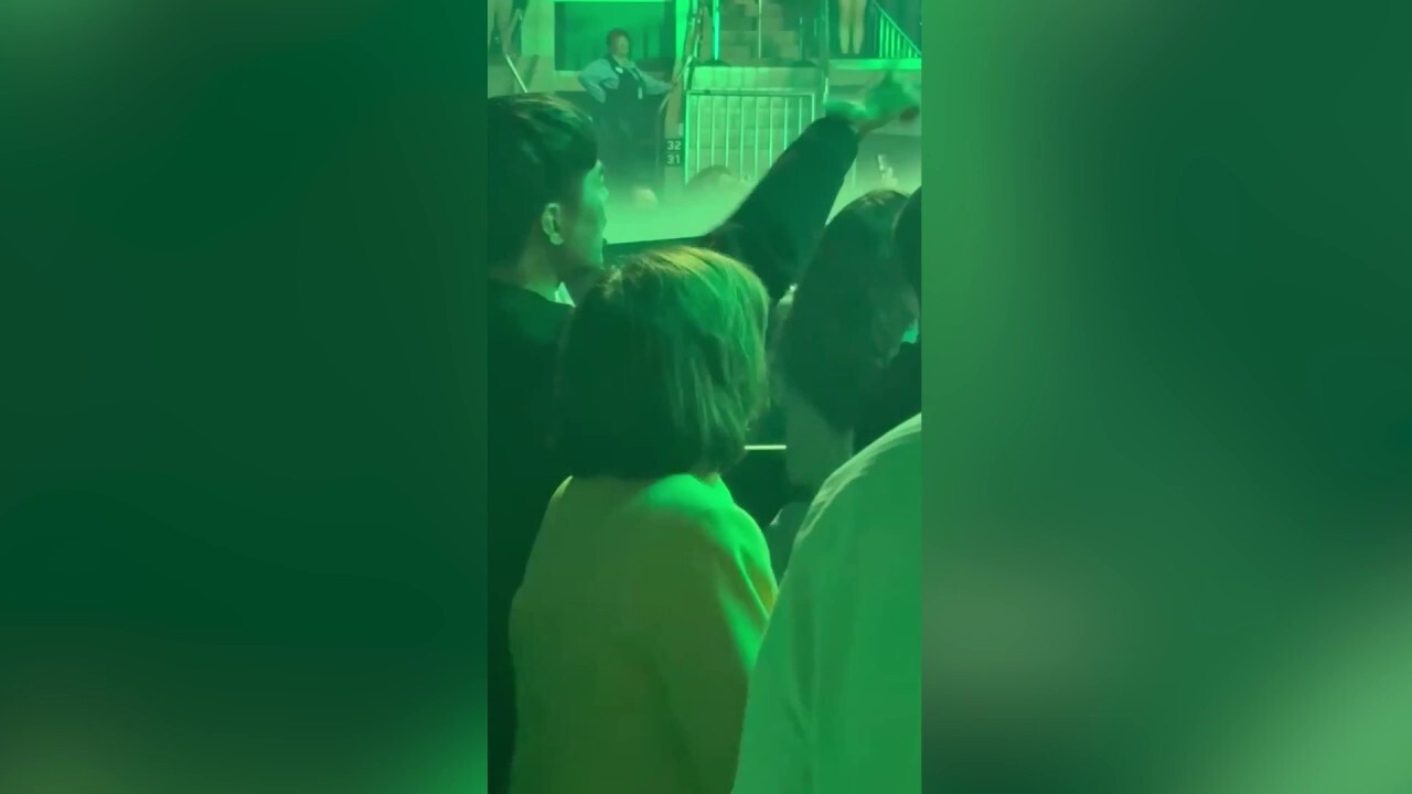Nancy Pelosi dances while attending Lady Gaga concert