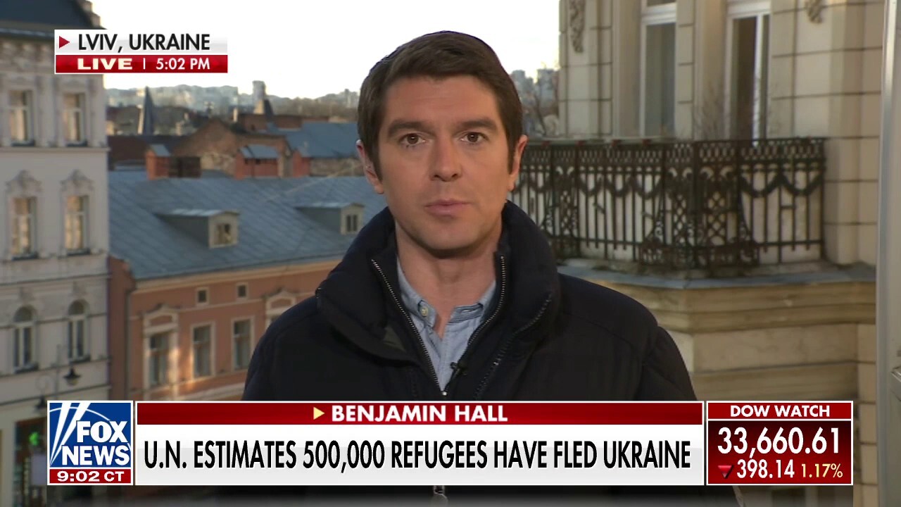 United Nations estimating 500,000 Ukrainians have fled to neighboring countries amid Russian invasion
