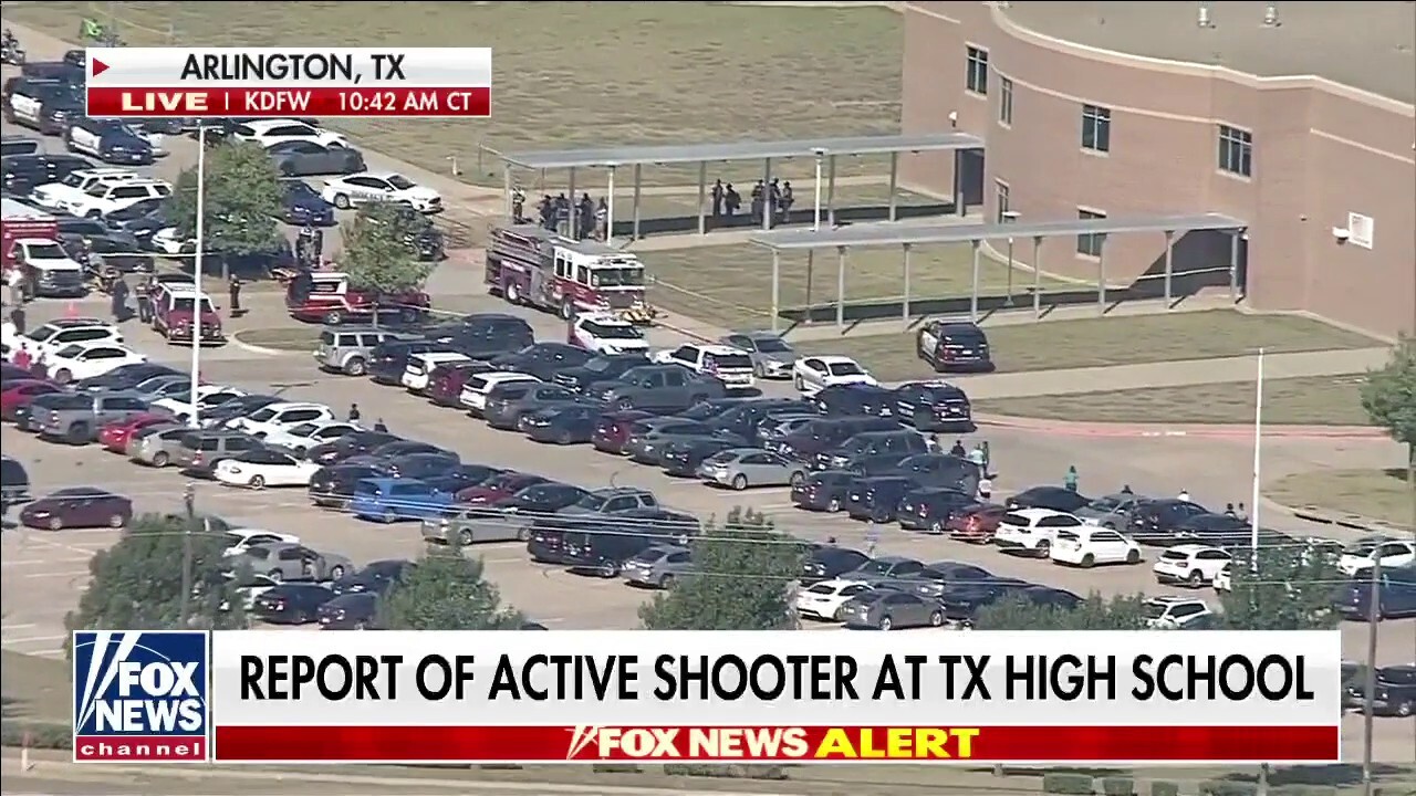 Texas high school shooting injures 4, suspect on the loose, Arlington police say