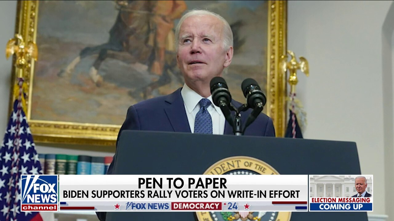 Biden supporters must write in his name in the New Hampshire primary