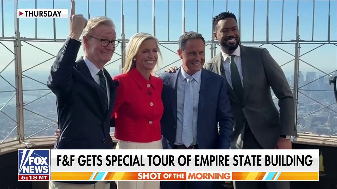 Empire State Building hosts 'Fox &amp; Friends' for anniversary lighting, tour