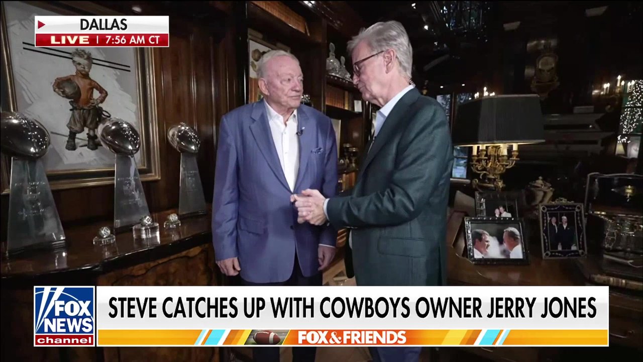 Steve Doocy tours Dallas Cowboys owner Jerry Jones' home