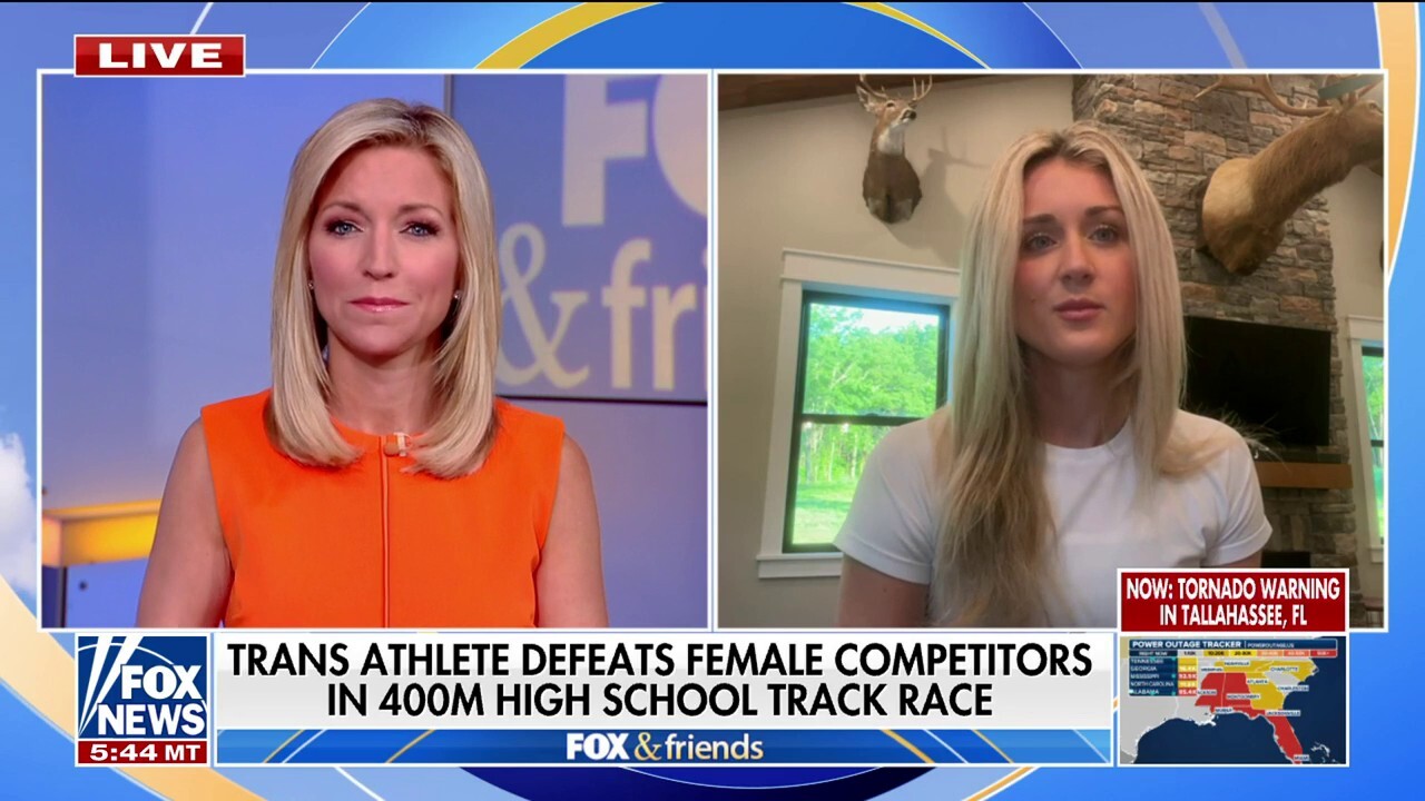 OutKick contributor Riley Gaines calls out the Biden administration for 'celebrating' transgender athletes in women's sports