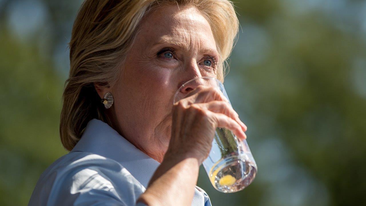 Halftime Report: Clinton's 'need some water-gate' coughing