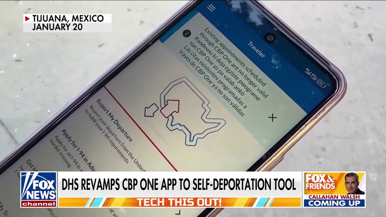 Trump admin relaunches Biden migrant app as self-deportation tool