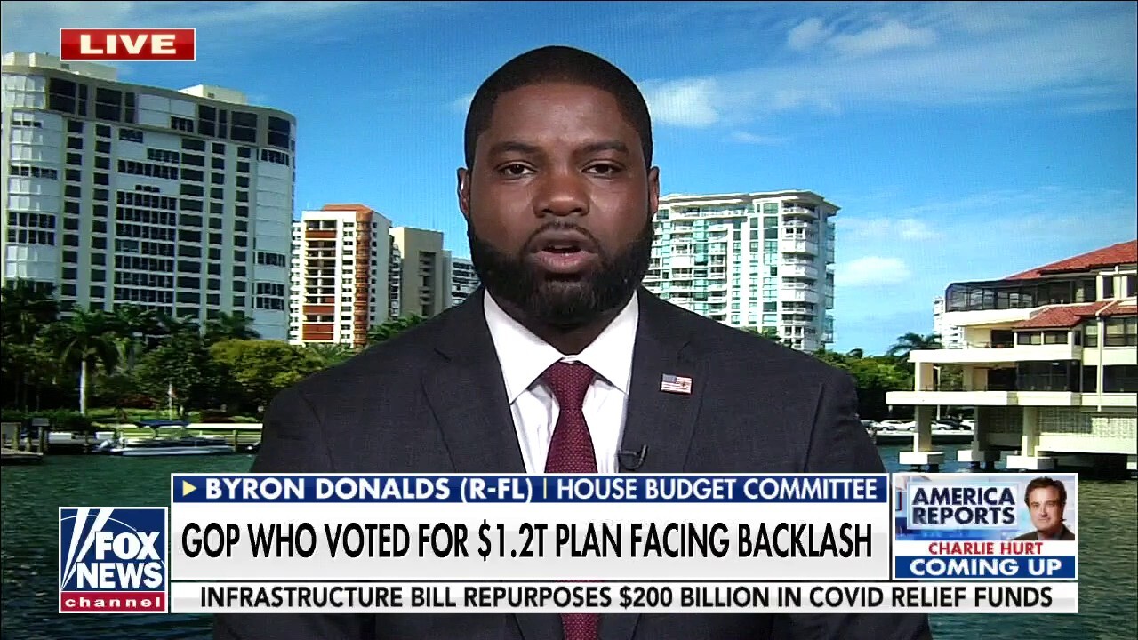 Byron Donalds on GOP reps voting for infrastructure bill: 'You did the absolute wrong thing'