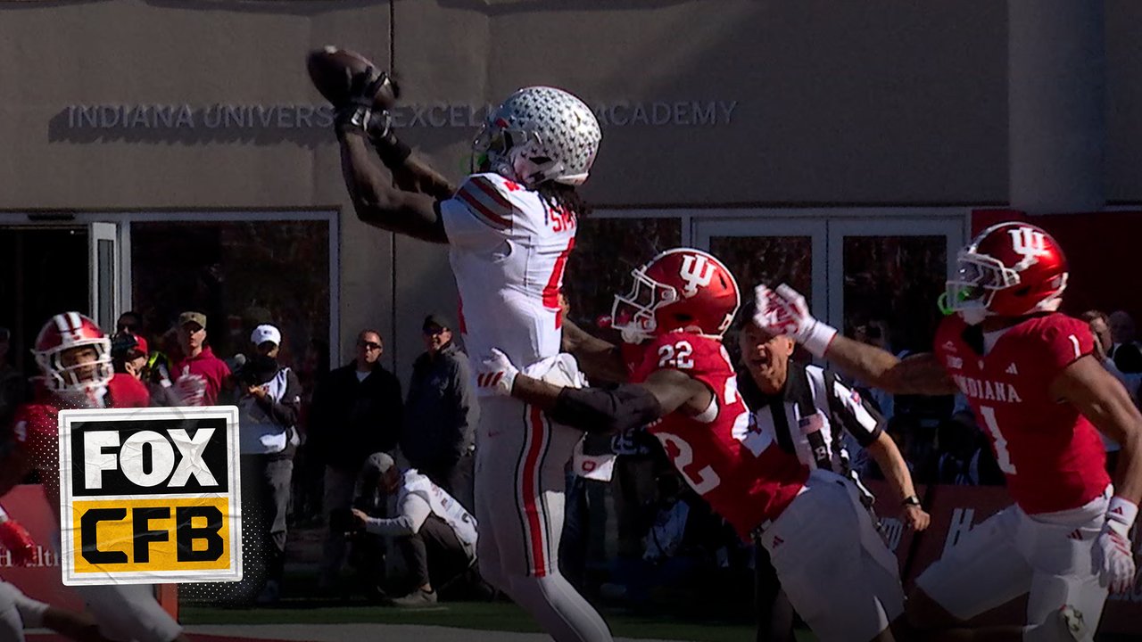 Julian Sayin finds Jeremiah Smith for 38-yard TD, extending Ohio State's lead over Indiana