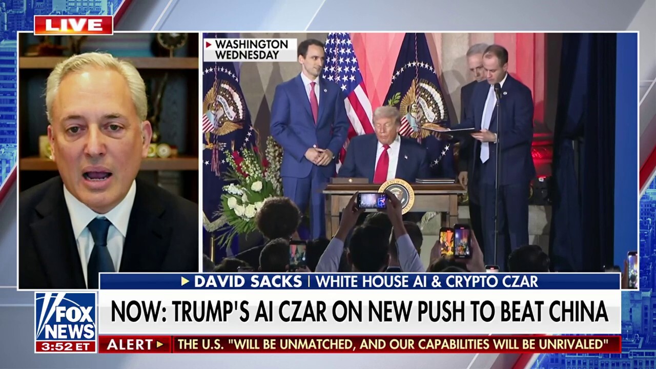 Trump ‘AI czar’ warns against what will ‘bog' US companies down in race against China