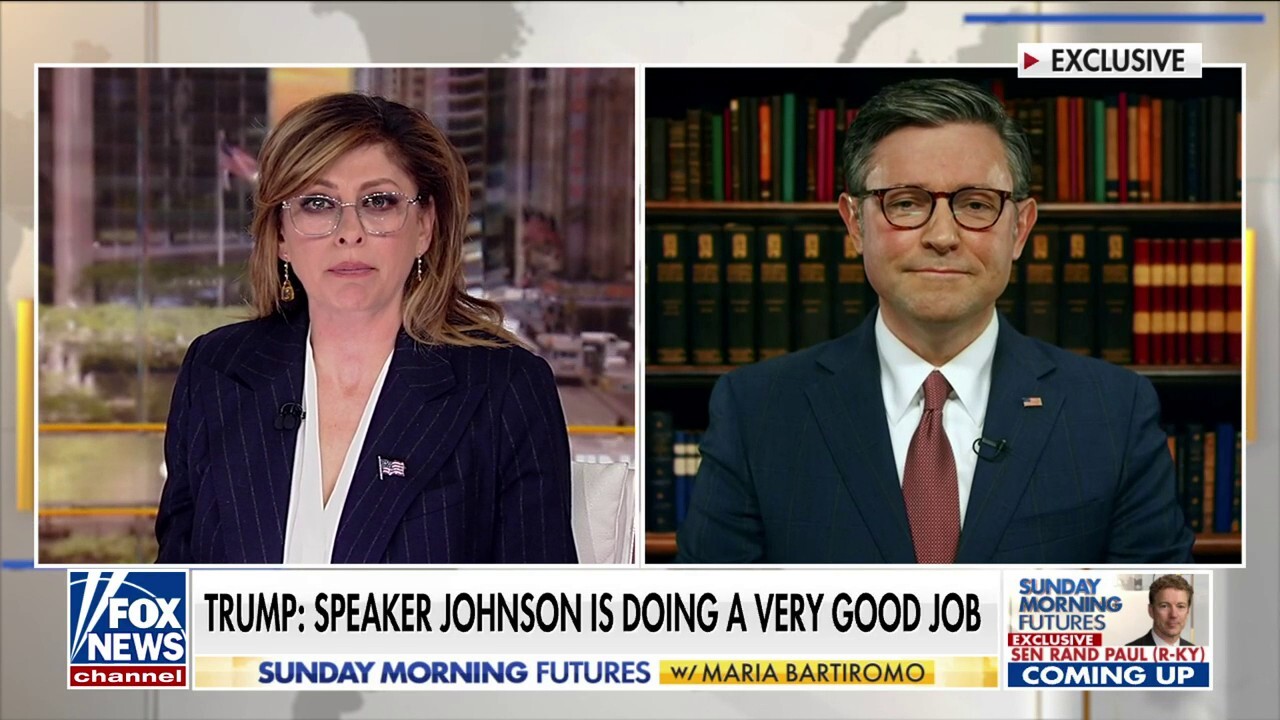 Speaker Mike Johnson on his mission to keep GOP united: 'President Trump is 100% with me'