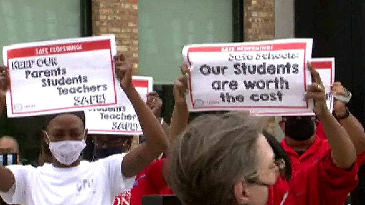 Chicago teachers protest plan to reopen schools amid the coronavirus pandemic