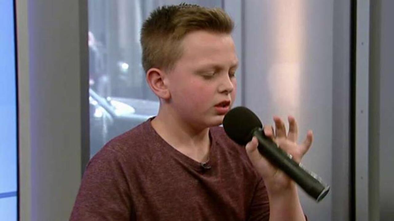 11-year-old boy sings Adele's 'Hello'
