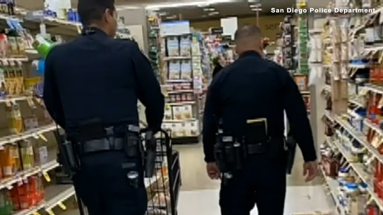 San Diego police bought groceries for a 95-year-old man