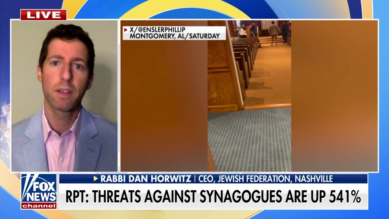 Synagogues reportedly see 541% increase in threats: 'Disturbing and unnerving'