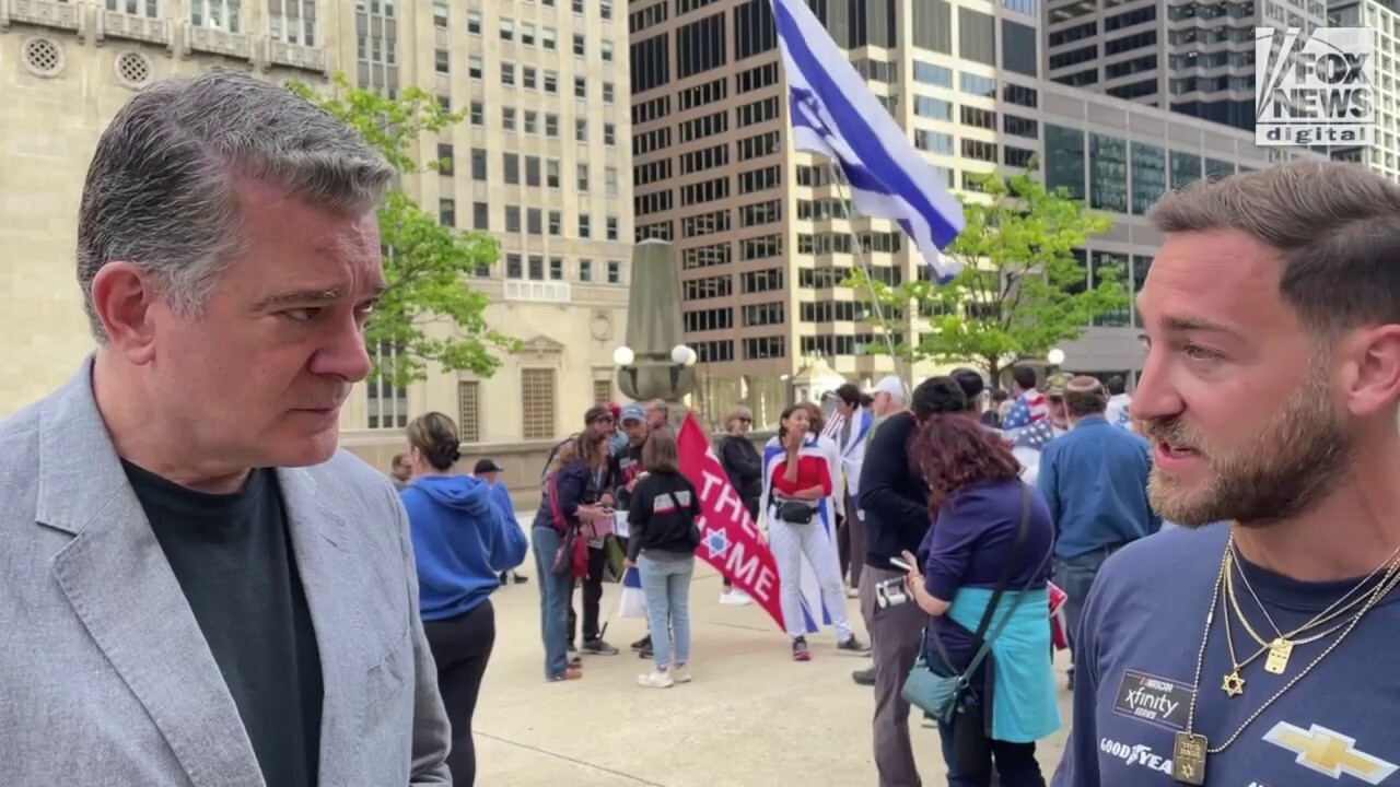 Fox News Digital speaks with Pro-Israel counter-protesters outside the Israeli consulate