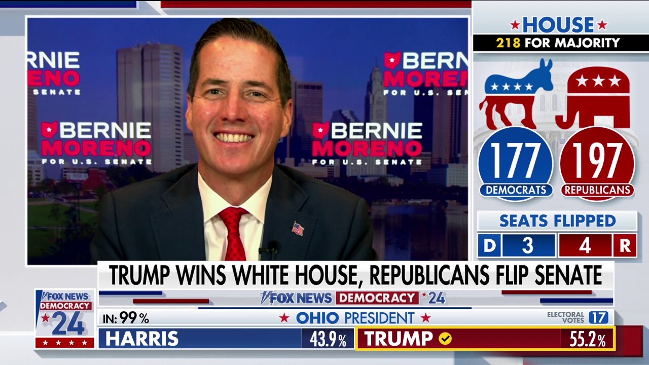 Republican Bernie Moreno flips Democrat Ohio Senate seat: 'America won last night'