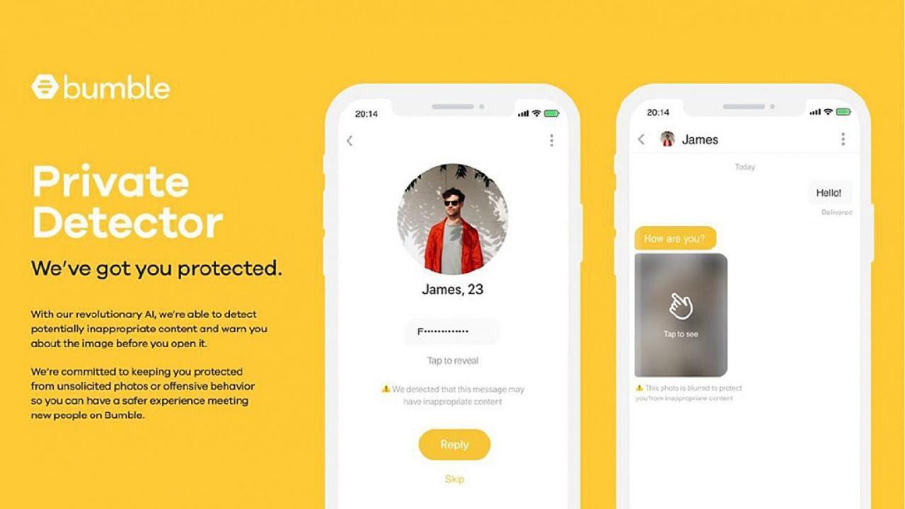Dating app Bumble censors lewd creeps with new tool