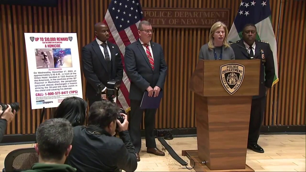 Members of the NYPD provide an update on the shooting death of UnitedHealthcare CEO