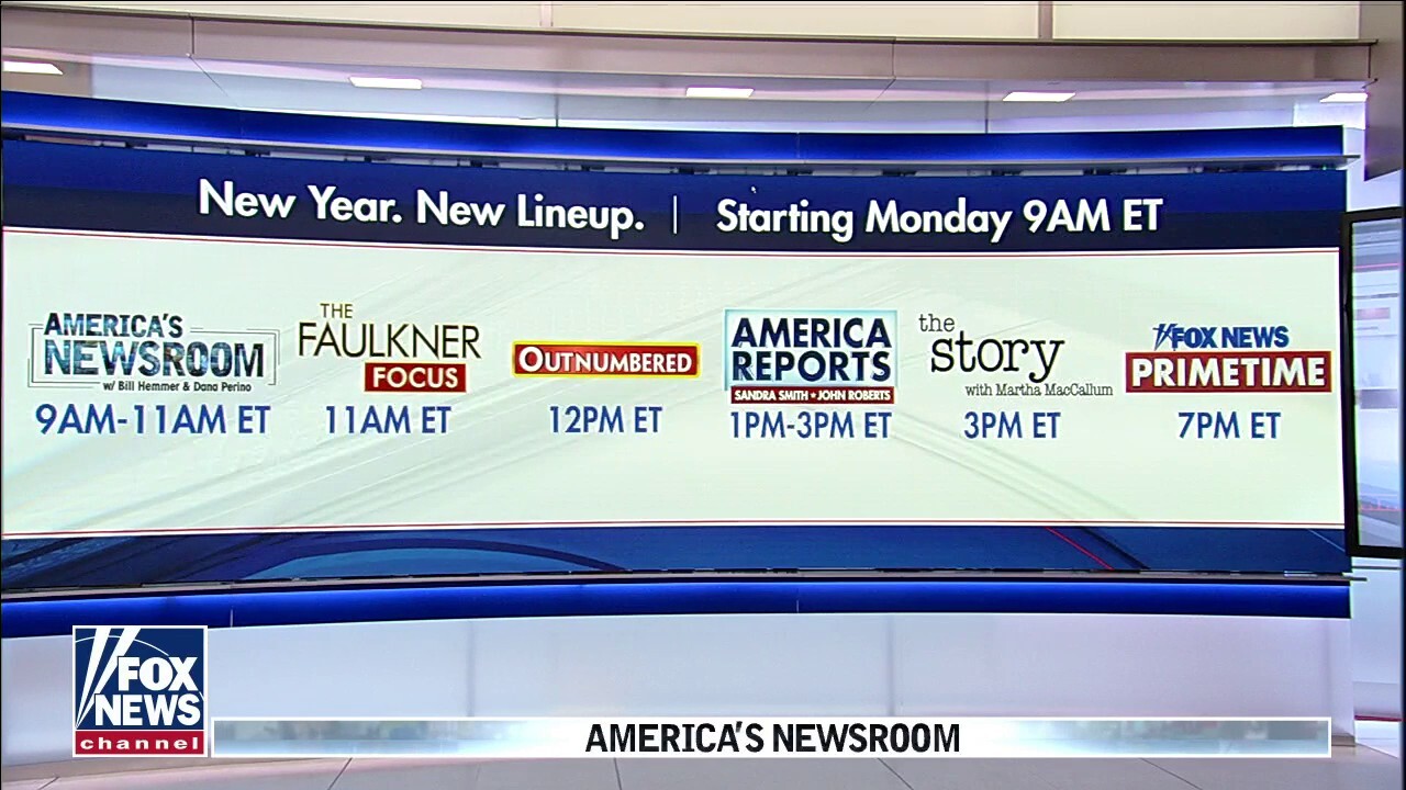 Fox News kicks off new year with new weekday lineup